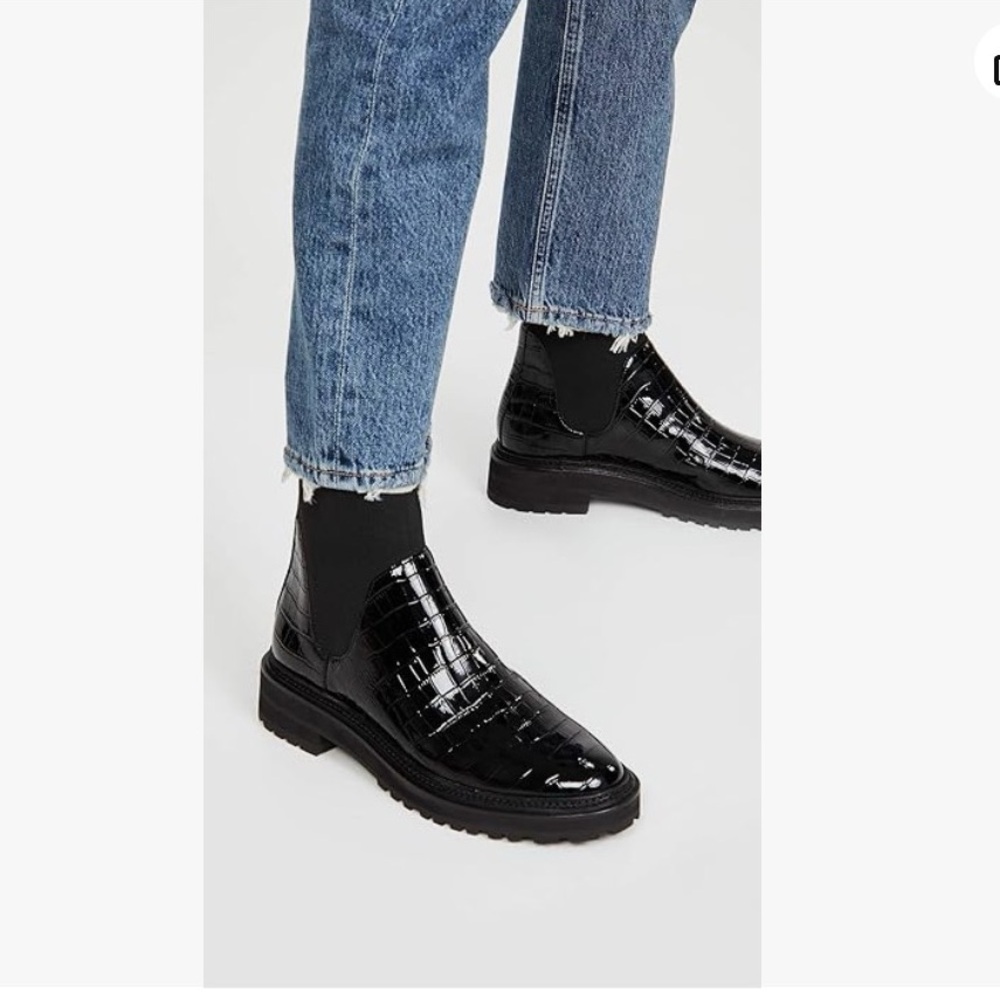 Loeffler Randall Patent Bridgett Chelsea Boots